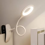 Lampe de lecture à pince à LED pince avec capteur tactile lampe de bureau pour lit enfants Lampe à pince à col de cygne flexible à 360 ° Lampe de