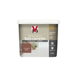 Peinture V33 Rénovation Sols Carrelés (Carrelages - Marbres) 2 en 1 Satin Terracotta 0,75 l