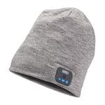 August Bonnet Bluetooth avec écouteurs stéréo sans Fil EPA20 - Bonnet tricoté d'hiver Rechargeable avec Microphone Mains Libres Cadeaux pour Homme Femme Unisexe Adulte Ado Imperméable Lavable