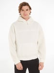 Calvin Klein Jeans Sherpa Hoodie, Ivory