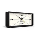 NEWGATE® Horloge de cheminée silencieuse 13,5 x 28 x 7,5 cm (Noir/Creme)