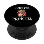 Burrito Princess Mexican Food Burritos Cinco De Mayo PopSockets Adhesive PopGrip