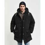 HEAVY DOWN MID LENGTH JACKET, L, EBONY BLACK