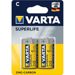 2 Piles VARTA Superlife Bébé C 1,5V 2014 R14 MN1400 EN93 Batterie Longue Durée