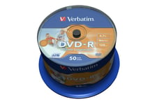 Verbatim - DVD-R x 50stk - 4.7 GB - lagringsmedie