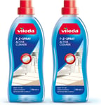 Vileda 1-2 Spray Active Cleaner, Diluted Cleaning Liquid For 1-2 Spray Mop, Pack