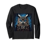 Owl T-Shirt Animal Art Wildlife Gift Idea Owl Long Sleeve T-Shirt