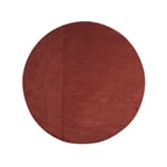 Kateha Dunes Straight matta rund dusty red, 220 cm