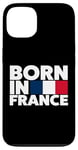 Coque pour iPhone 13 Cool Born in France Illustration Novelty Graphic Designs