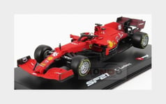 1:43 BURAGO Ferrari F1 Sf21 #16 2021 Leclerc +Pilot And Showcase BU36828LE-BOX