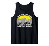 USA Tow Truck Driver, Truck Driver Yellow Line, Tow Truck Tank Top