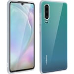 Coque Huawei P30 Silicone Gel + Film Ecran Verre Trempé transparent