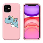 Pnakqil Samsung Galaxy A21s Case Pink Cute with Pattern Silicone Protective Cartoon Design Shockproof Soft Flexible Gel TPU Ultra Thin Rubber Back Phone Case Cover Bumper for Samsung A21s, Dinosaur