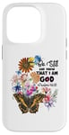 Coque pour iPhone 14 Pro Verse de la Bible chrétienne Papillon Be Still Know That I Am God