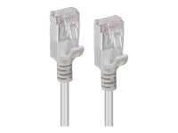 Microconnect - Nettverkskabel - Rj-45 (Hann) Til Rj-45 (Hann) - 1.5 M - U/Ftp - Cat 6A - Halogenfri, Uten Hindringer, Slank - Grå