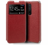 Coque Livre Support Avec Fenêtre pour Xiaomi Pocophone Little X2 Couleur Rouge