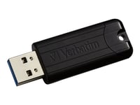 Verbatim Store 'N' Go Pin Stripe Usb Drive - Usb Flash-Enhet - 32 Gb - Usb 3.2 Gen 1 - Svart