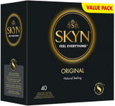 SKYN Original Doux Preservatifs Sans Latex Lot de 40, 1 x 40 Paquet