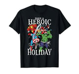 Marvel Avengers Heroic Holiday Christmas Group Shot T-Shirt