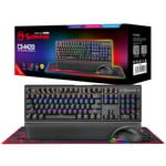 Marvo Scorpion CM420-UK 3-in-1 Gaming Bundle, Keyboard, Mouse and Mouse Pad