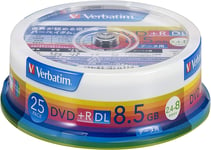 25 Verbatim Japan Blank Media DVD+R 8.5GB DL DTR85HP25V1