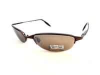 Foster Grant Mens Bronze Metal Half Frame Solid Tint Lens CE Sunglasses UV400 F7