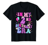 Youth In My 2nd Birthday Era Second Bday 2 Year Old Birthday Girl T-Shirt