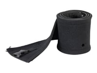 Startech.Com Kabelstrumpa I Neopren På 1 M Med Dragkedja Och Spänne - Diameter På 3 Cm - Dator/Nätverk/Av-Sladdskydd - Flexibelt Kabelarrangemang - Svart - Kabelhanteringsfodral - Svart - 1 M