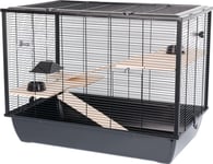 Inter-Zoo Hugo Wood Black - Cage For Rodents - 78 X 48 X 58Cm