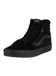 VansFilmore Hi Suede Trainers - Black/Black