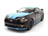 Ford MUSTANG Petty's Garage 2015 Noir Bleu Maquette de Voiture 1:18 Auto World