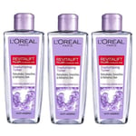 3 x L'Oreal Revitalift Replumping Toner 200ml