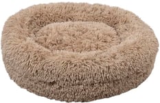 JACK AND VANILLA - Panier Apaisant pour Chien JV Bubble - Coussin Rond Anti-Stress en Peluche pour Chiens - Housse Amovible, Lavable - Beige, S, 60 cm