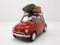 Fiat 500 L 1968 Rouge Avec Arbre Maquette de Voiture 1:18 Norev