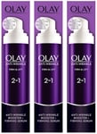 3 X Olay Anti-Wrinkle Booster Firm And Lift 2 in 1 Firming Serum - 50 ml