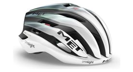 Casque met trenta 3k carbon mips uae team 2024 blanc vert