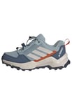 adidas Terrex AX4S Speed Lacing Hiking Shoes Basket, Magic Grey/Putty Mauve/Semi Impact Orange, 24 EU