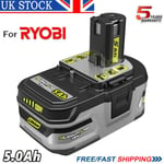 18V 5Ah For Ryobi One Lithium Battery RB18L50 RB18L40 P104 P105 P108 P107 P780