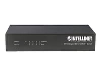 Intellinet 5-Port Gigabit Ethernet PoE+ Switch, 4 x PSE Ports, IEEE 802.3at/af Power over Ethernet (PoE+/PoE) Compliant, 60 W, Desktop - Commutateur - 4 x 10/100/1000 (PoE+) + 1 x 10/100/1000 -...