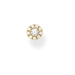 Thomas Sabo H2141-414-14 Single Ear Stud White Stones Gold Jewellery