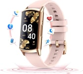 Montre Connectée Femme Podometre Bluetooth 1.58"" Amoled Hd, Smartwatch Damen Gold Mit Telefonfunktion 120+ Sports, Petite Smart Uhr Fréquence Cardiaque Spo2, Fitnessuhr Sportuhr Damen Pour Android Io