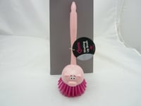 Home Connection   brosse à vaisselle rose cochon  20 cm environ