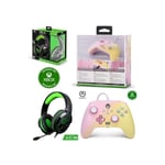 Pack Manette XBOX ONE-S-X-PC Limonade rose EDITION + Casque Gamer PRO H3 ORANGE SPIRIT OF GAMER XBOX ONE/S/X/PC