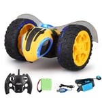 Sealands RC Stunt Car, Double Sided Rotating 360° Flips Remote Control Car Toy for Kids Off-Road Racing Vehicles Tumbling Toy Rechargeable Bee Truck Vehicle Toy for Boys Girls