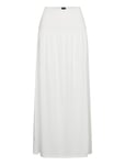 Smock Maxi Skirt Maxiklänning Festklänning White Gina Tricot