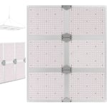 Monispektrinen kasvivalaisin, Hillvert HT-WEDGE-6000GL1, 72 cm. x 60 cm., 1404 LED 600 W., hopea