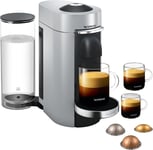 Nespresso 11386 Vertuo Plus Coffee Machine, 1260 W, 1.8 liters, Silver