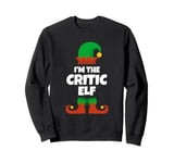 I'm The Critic Elf Family Pajama Christmas Funny Movie Food Sweatshirt