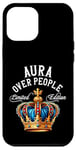 Coque pour iPhone 12 Pro Max Aura Nom Cadeau d'anniversaire Drôle Aura Over People Couronne