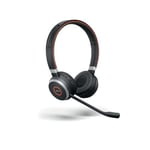 Jabra Evolve 65 SE UC Stereo Wireless Bluetooth USB On Ear Headset USB Optimised for UC 6599-839-409